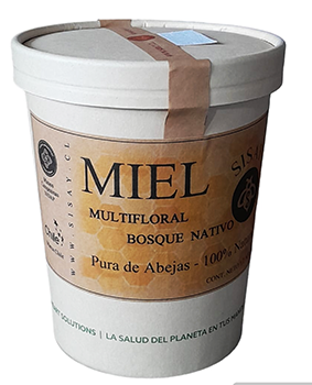 Miel Multifloral Envase Kraft  compostable 1,2 kg.